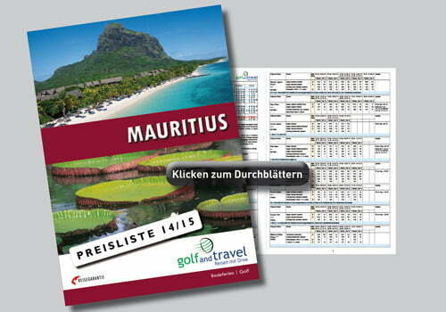 Golf and Travel Mauritius Preisliste
