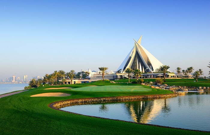 Dubai Creek Golfplatz Hole 18