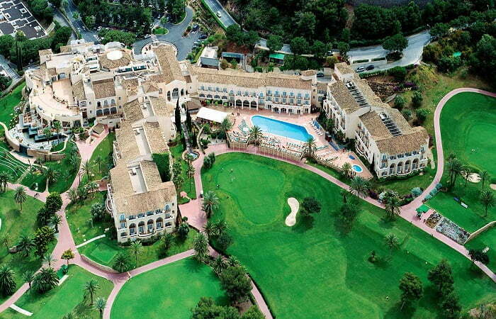 Alicante La Manga Principe Felipe Hotelanlage mit Pool und Golfplatz