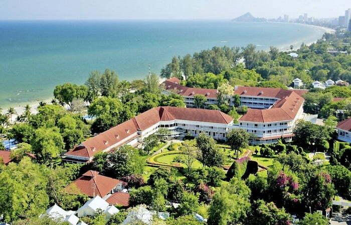Hua Hin Centara Grand Beach Resort and Villas Hotelanlage von oben