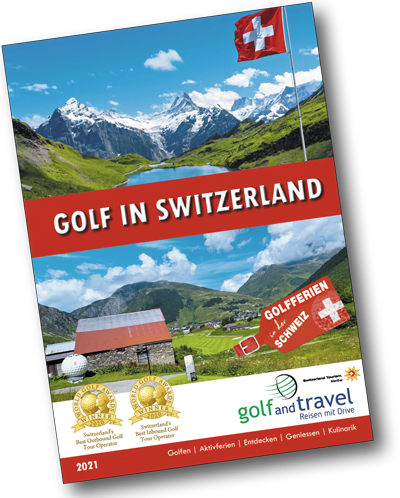 Golfreisen in der Schweiz Prospekt Cover
