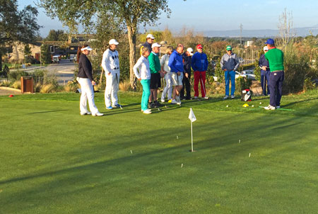 Golf-Pro Reisen Schulung auf dem Putting Green