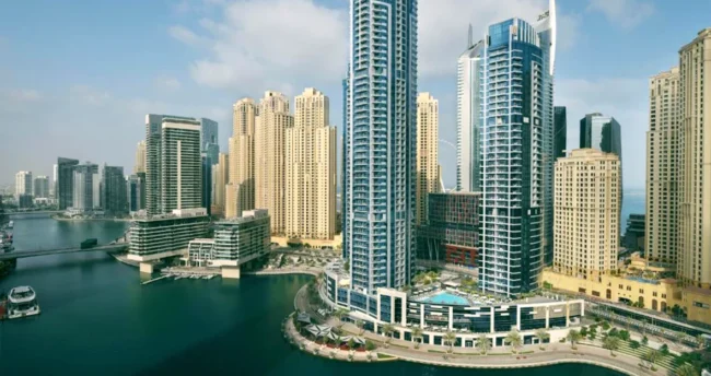 InterContinental Marina Dubai aerial